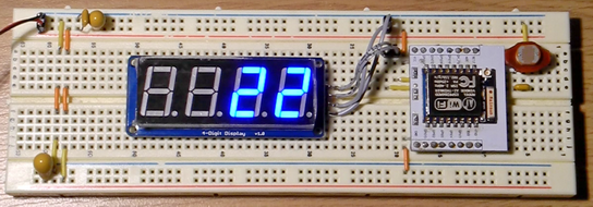 WLAN 7-Segment-Anzeige,Gadget Homepage Besucherzähler mit ESP8266