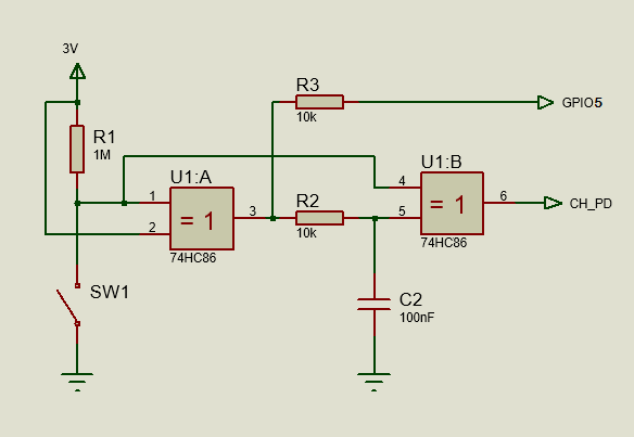 IP Fensterkontakt Schaltung WLAN Reedkontakt Schaltplan