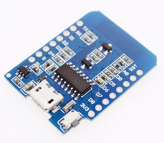 D1 WeMos NodeMcu mit ESP-12F Back, USB-Seriell, Reset Taster am board