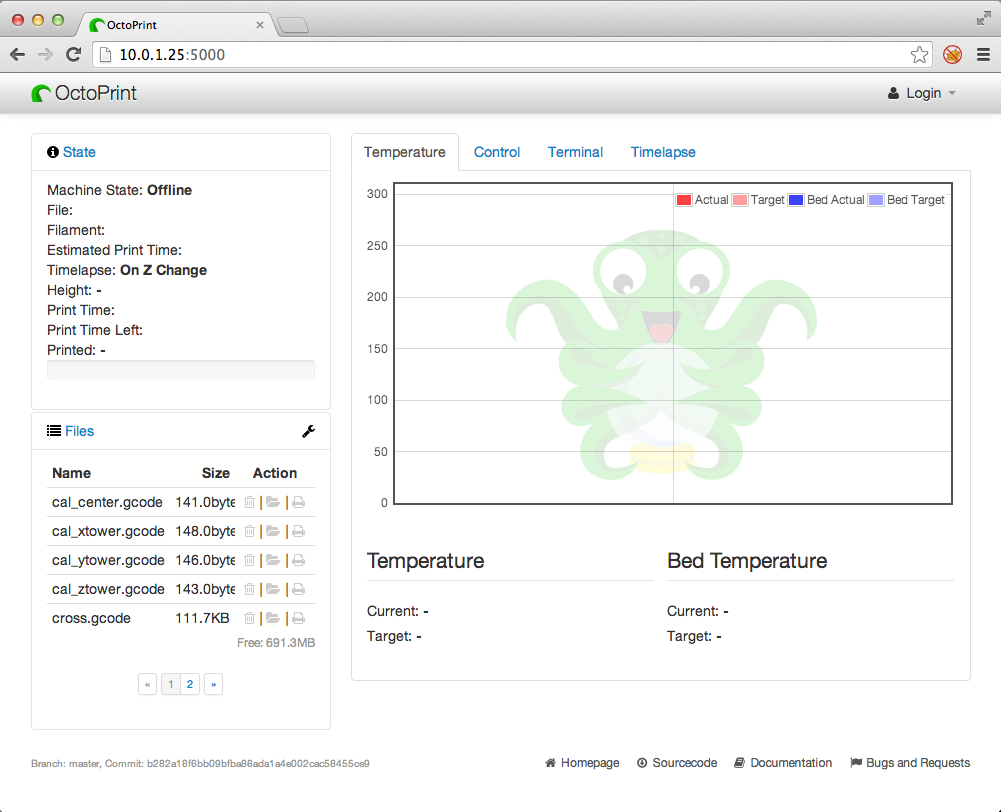 Octoprint-first-use