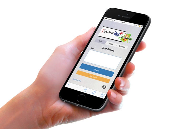 Image of a beautiful hand holding a smartphone running the current version of the WebAPP