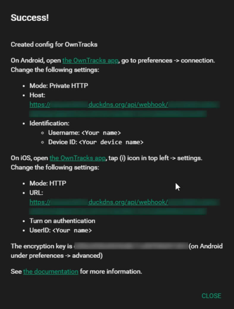 OwnTracks Webhook