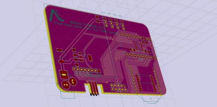 Brains Board V2.0 Prototype PCB Layout - Front
