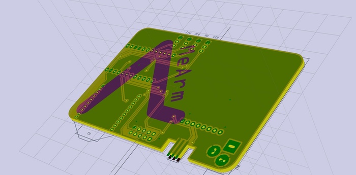 Brains Board V2.0 Prototype PCB Layout - Rear