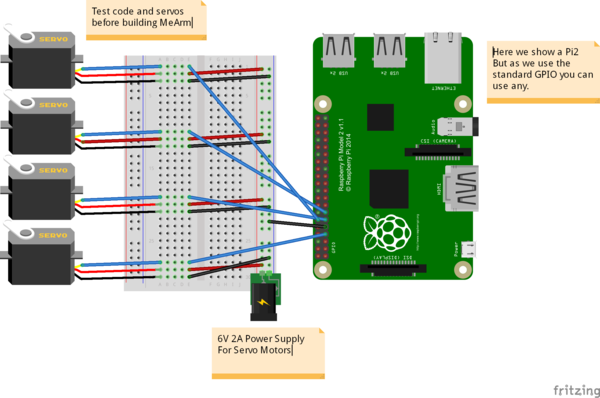 MeArm Setup for the Raspberry Pi