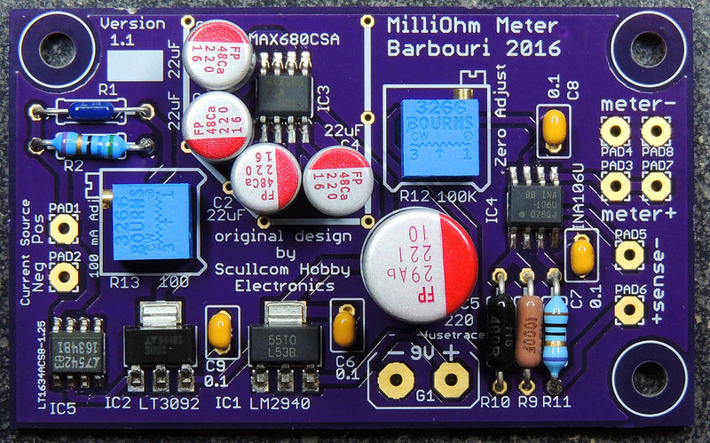 Milliohm board top