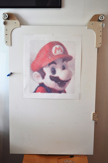 Mario on Polargraph Board