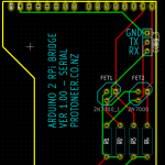 Arduino to rPi Bridge - PCB