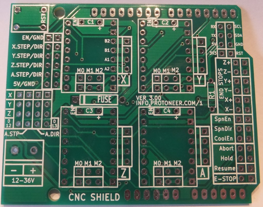 Arduino-CNC-Shield-V3-PCB-Front