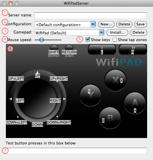 WifiPad Server Interface