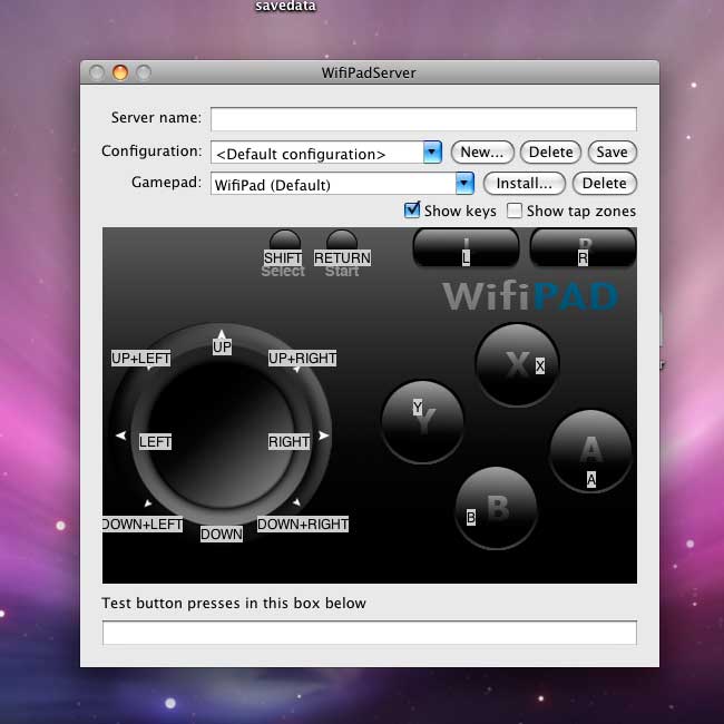 WifiPad Server Mac OS X