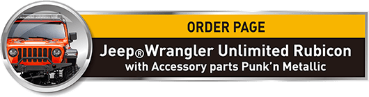 MINI-Z 4X4 Readyset Jeep(R) Wrangler Unlimited Rubicon with Accessory parts Punk’n Metallic No.32528MO