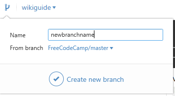 GitHub Desktop New Branch